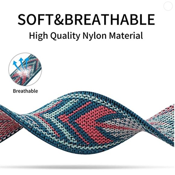 NEW[BAND] Nylon Adjustable Strap For Apple Watch F - Picture 3 of 6